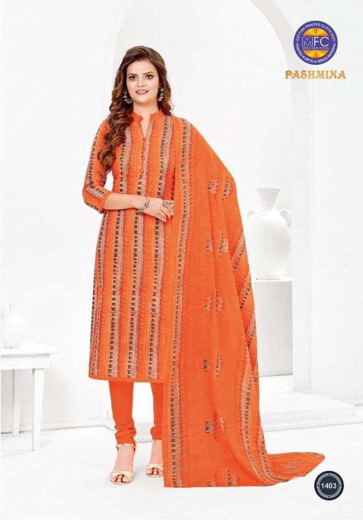 MFC PASHMINA VOL 14 COTTON PRINTED REGULAR WEAR COTTON DRESS MATERIAL