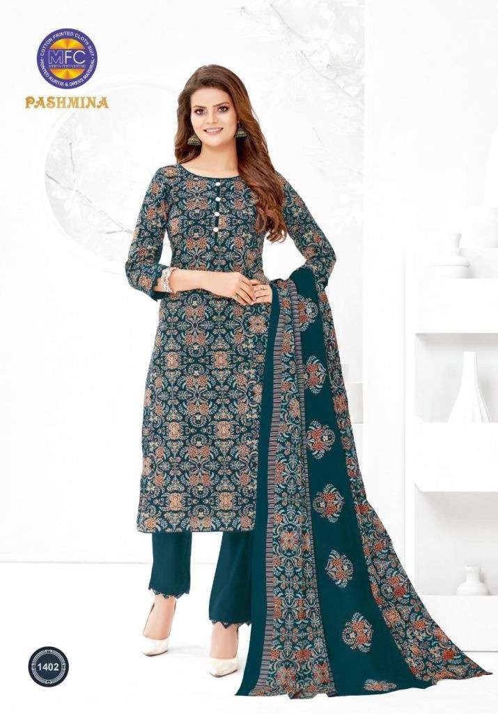 MFC PASHMINA VOL 14 COTTON PRINTED REGULAR WEAR COTTON DRESS MATERIAL