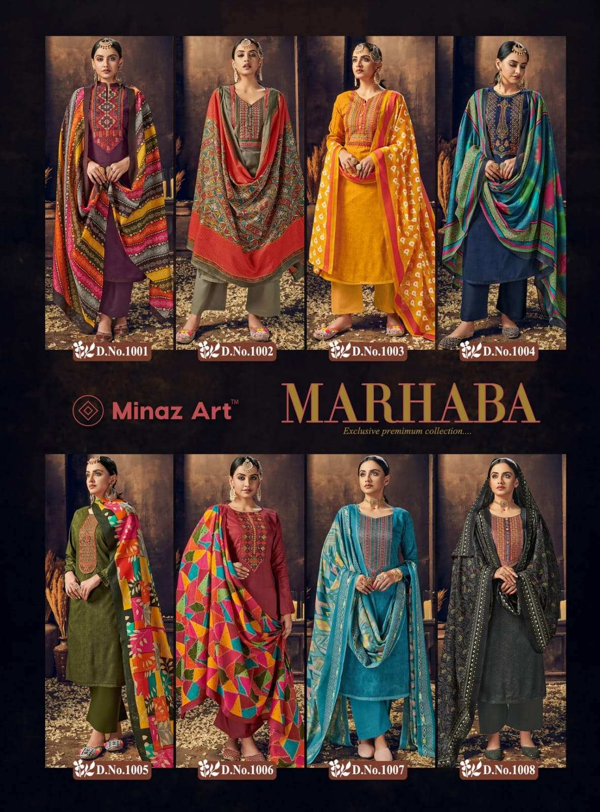 MINAZ ART  MARHABA Patch work Suits