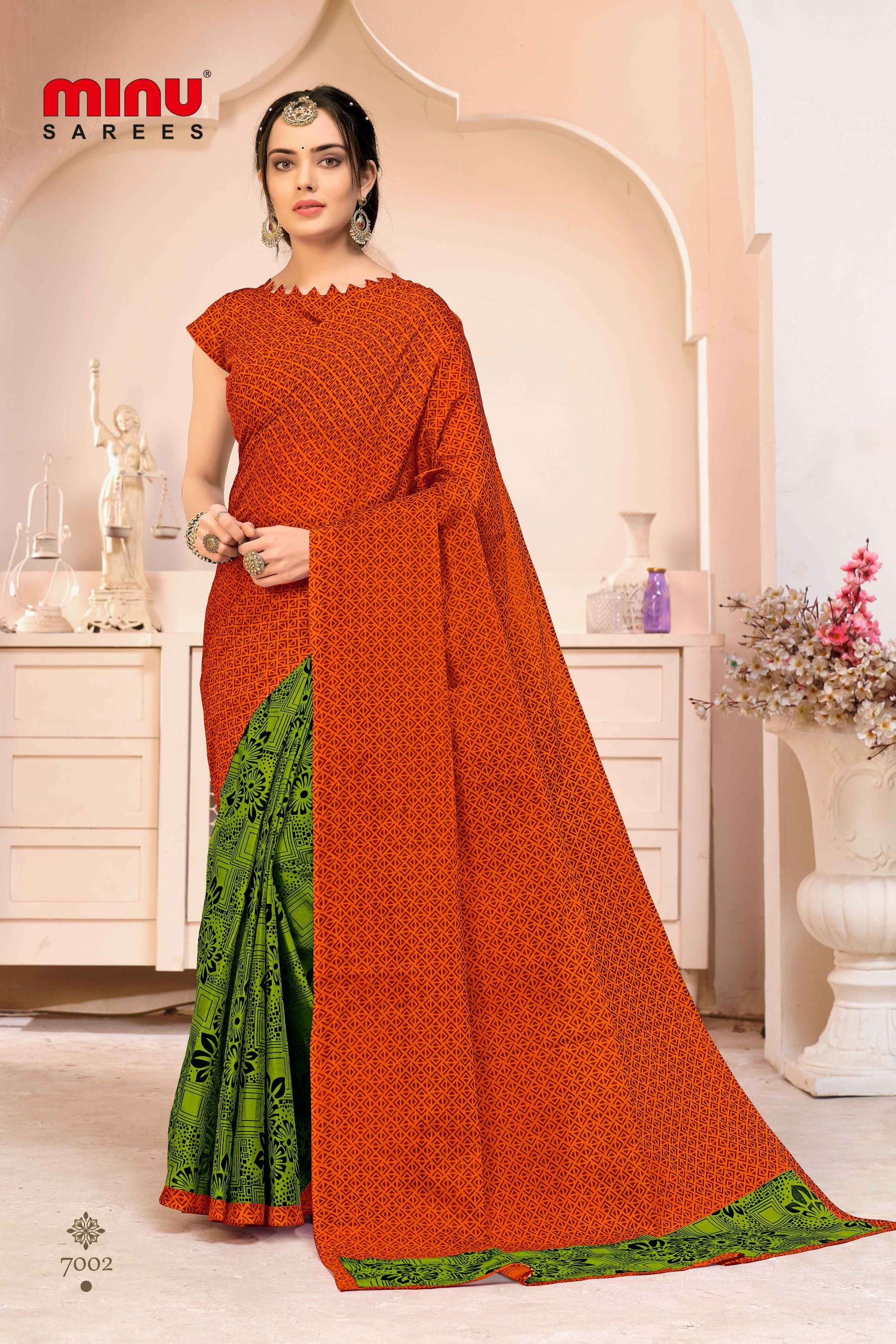 Minu ANOKHI Cotton Saree-12P Catalog