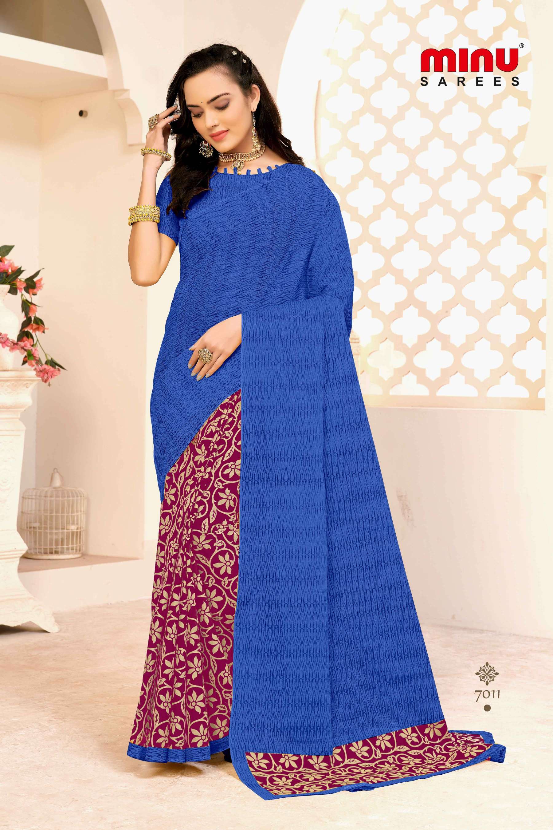 Minu ANOKHI Cotton Saree-12P Catalog