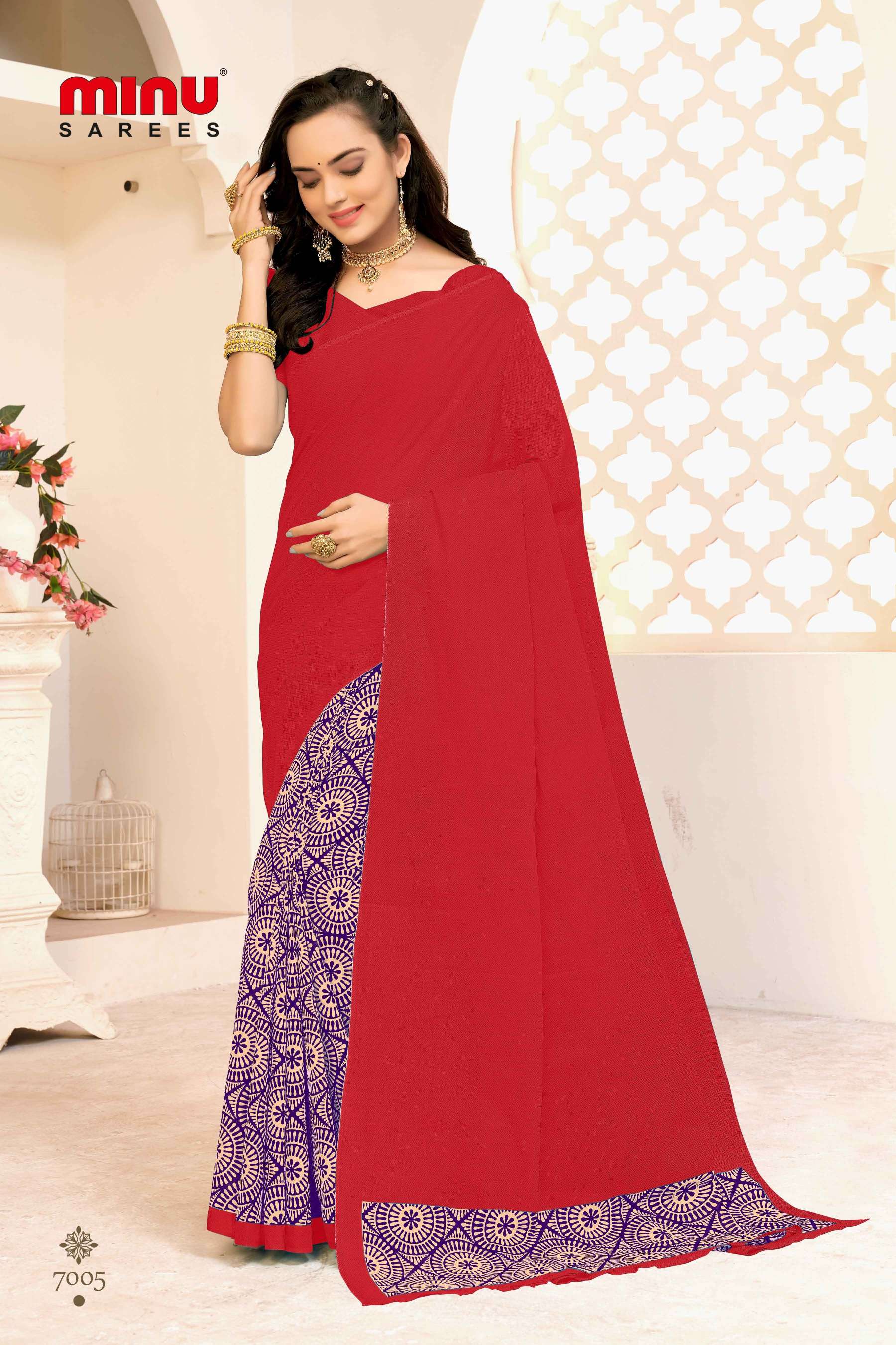 Minu ANOKHI Cotton Saree-12P Catalog