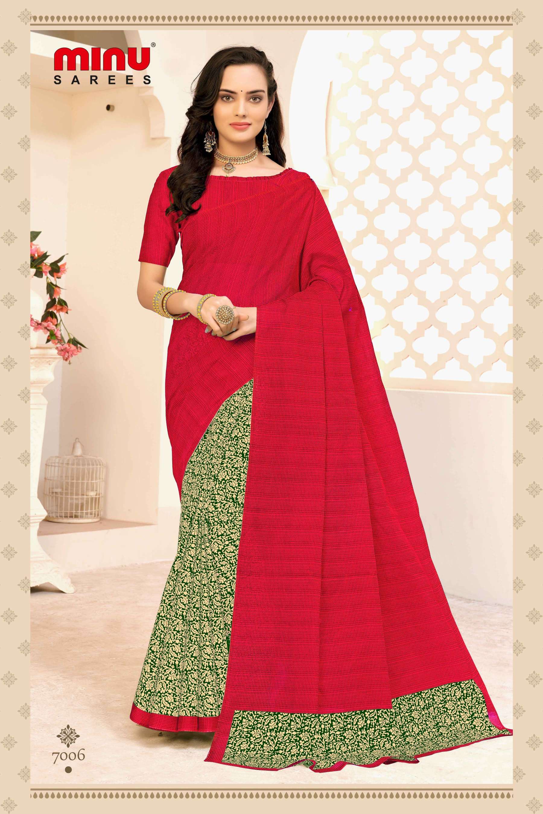 Minu ANOKHI Cotton Saree-12P Catalog