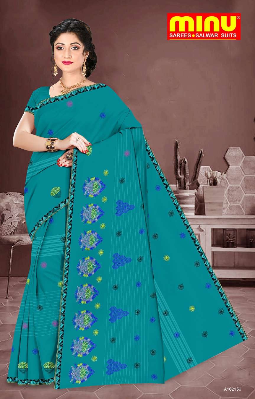 Minu APARAJITA Cotton Embroidered Saree-8P Catalog