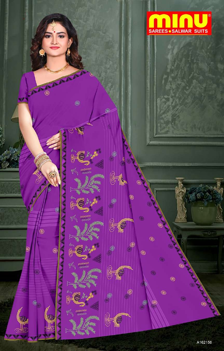 Minu APARAJITA Cotton Embroidered Saree-8P Catalog