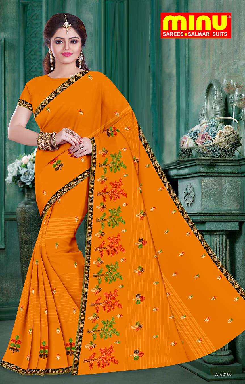Minu APARAJITA Cotton Embroidered Saree-8P Catalog