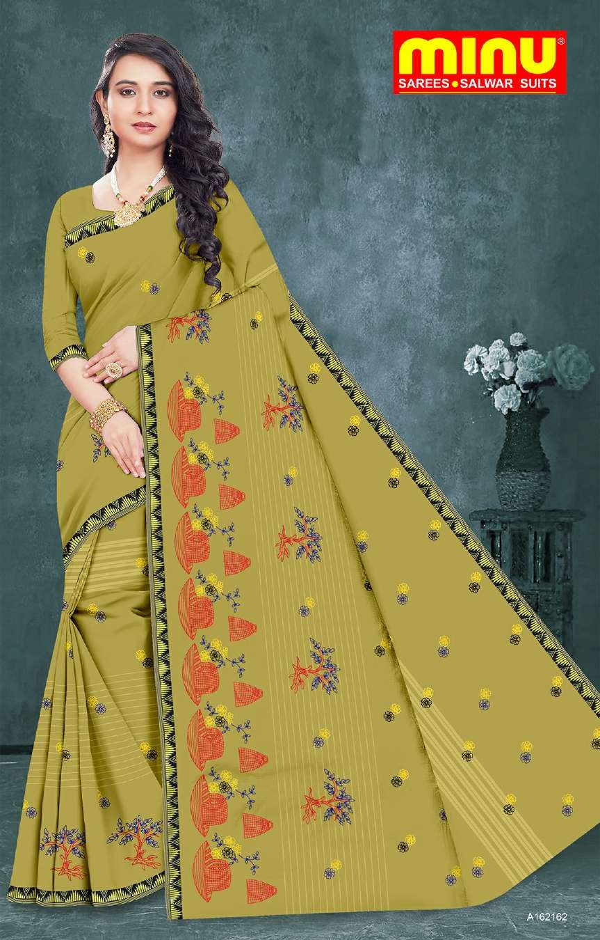Minu APARAJITA Cotton Embroidered Saree-8P Catalog