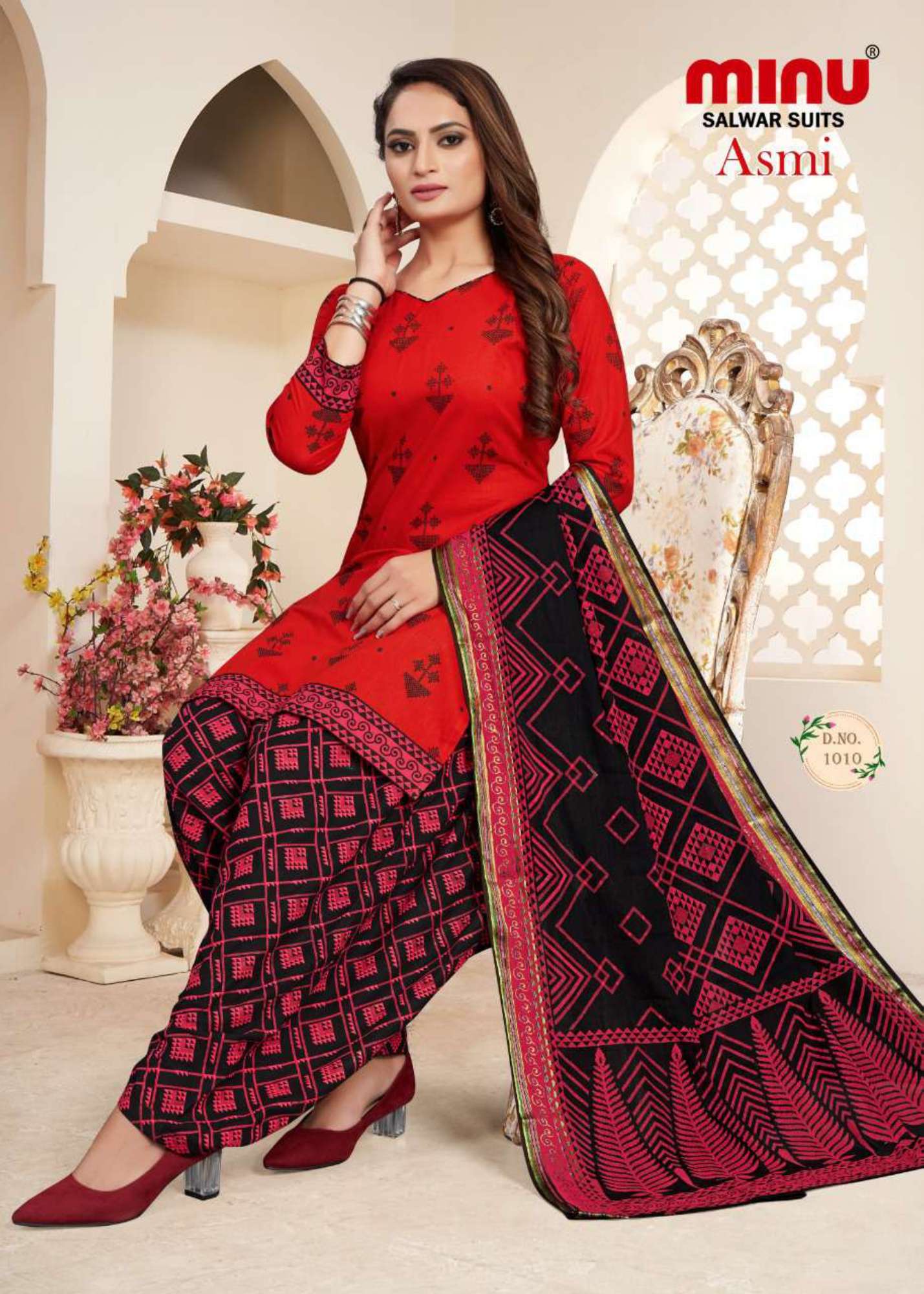 Minu ASMI Cotton Printed Dress material-10P Catalog