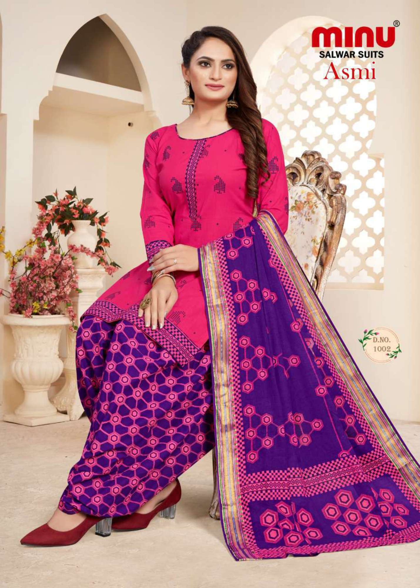 Minu ASMI Cotton Printed Dress material-10P Catalog