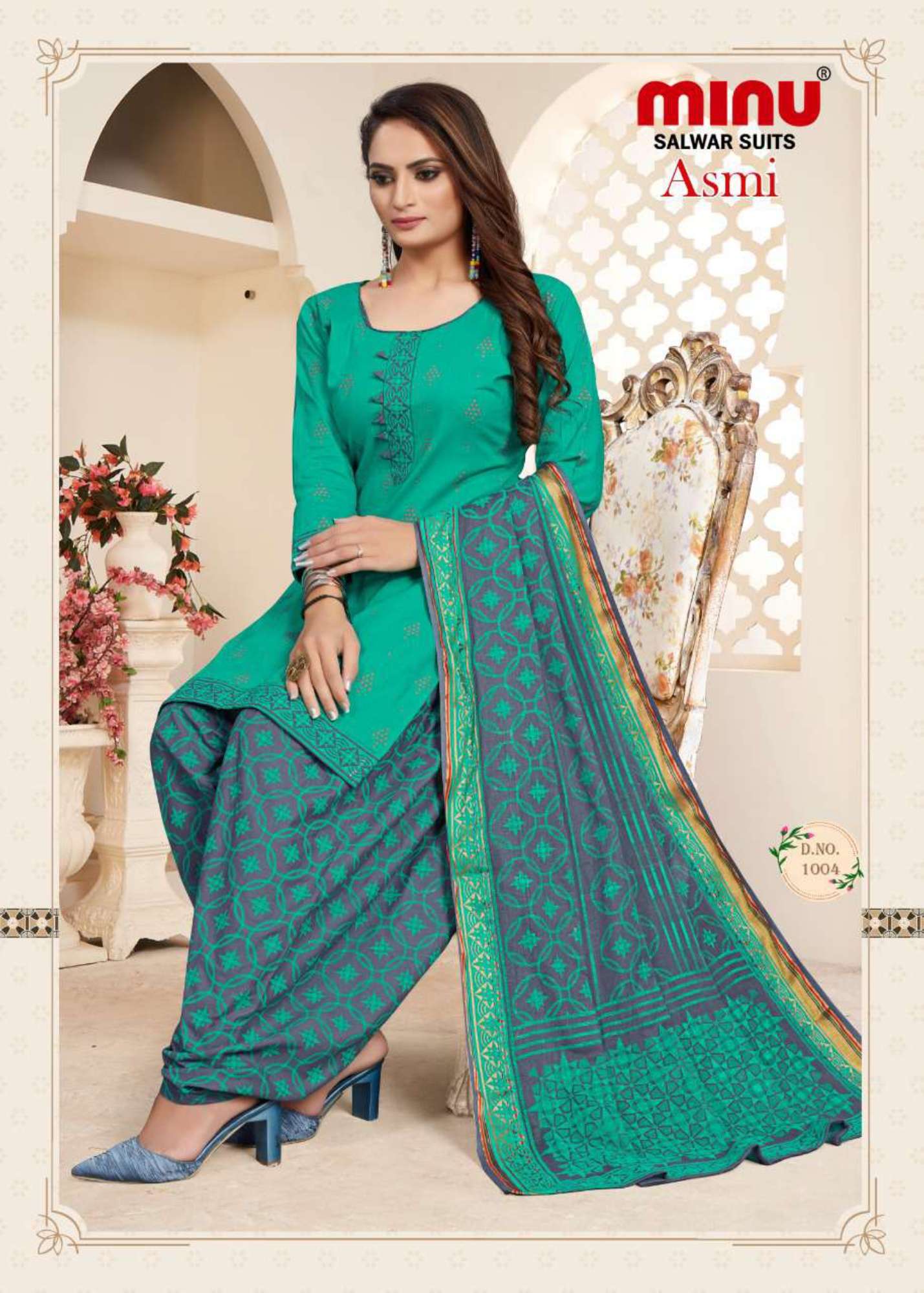 Minu ASMI Cotton Printed Dress material-10P Catalog