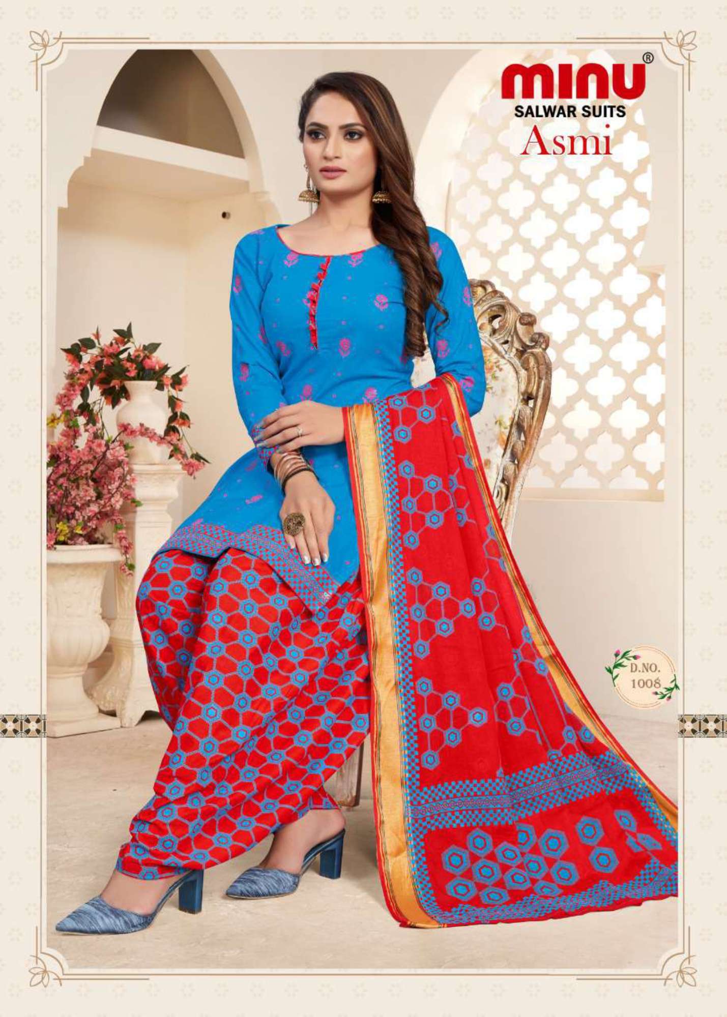Minu ASMI Cotton Printed Dress material-10P Catalog