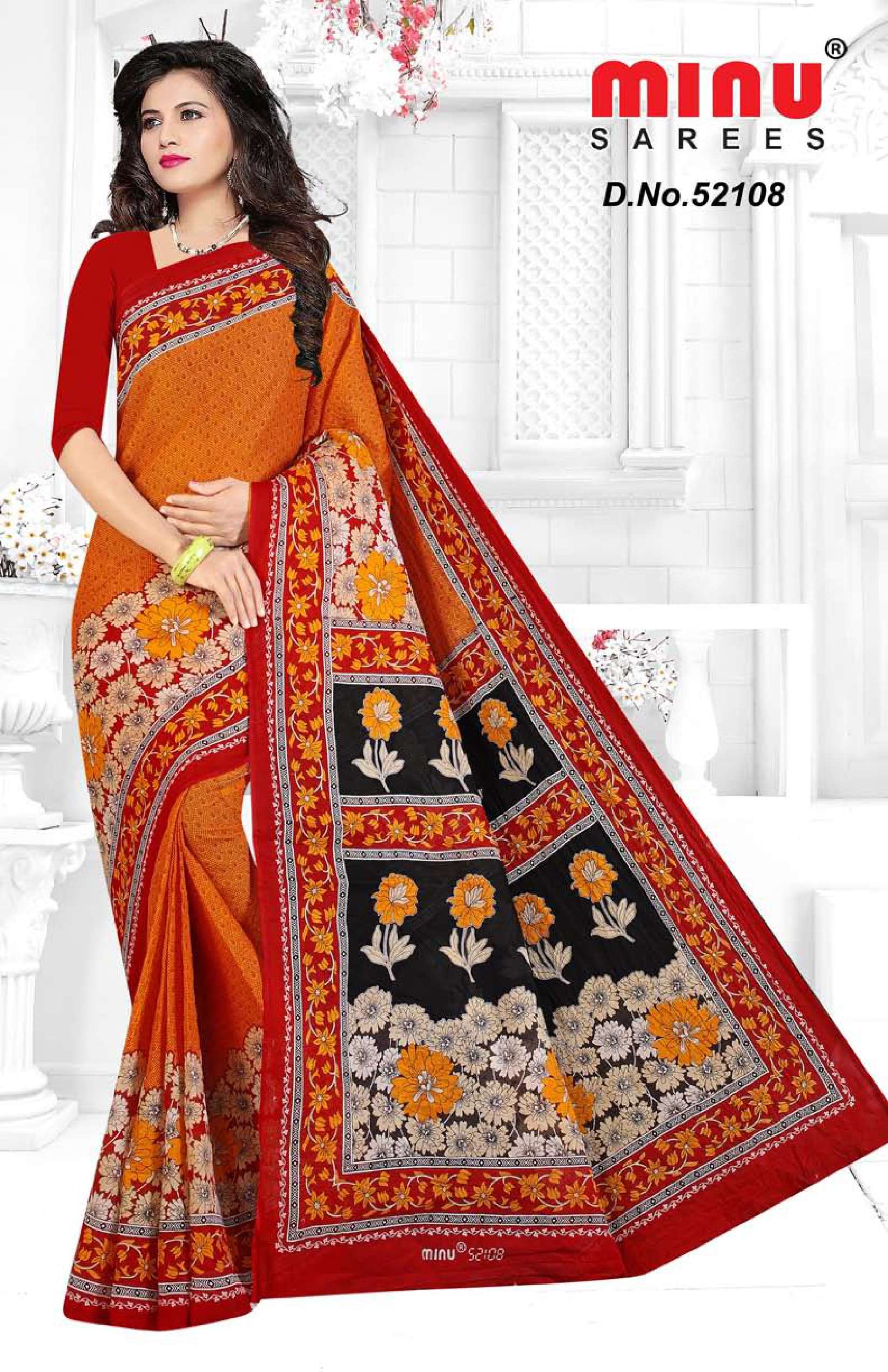 Minu BEGUM Cotton Printed Saree-12P Catalog