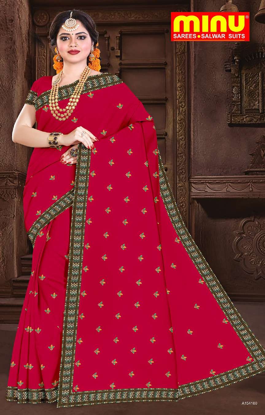 Minu BIG BASKET Cotton Embroidered Saree-8P Catalog