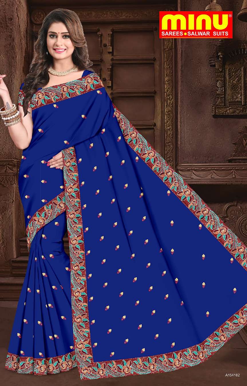 Minu BIG BASKET Cotton Embroidered Saree-8P Catalog
