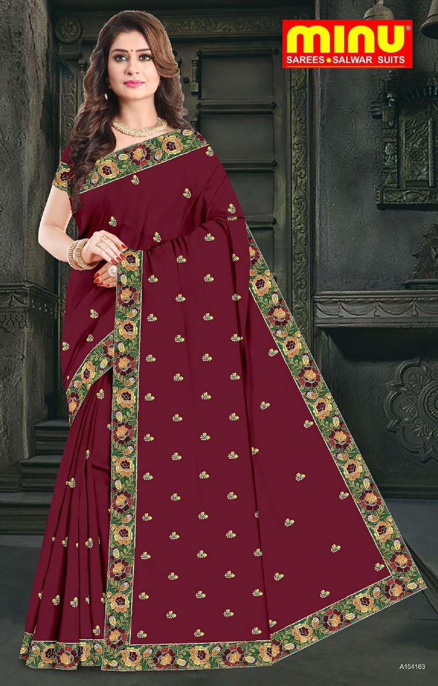 Minu BIG BASKET Cotton Embroidered Saree-8P Catalog