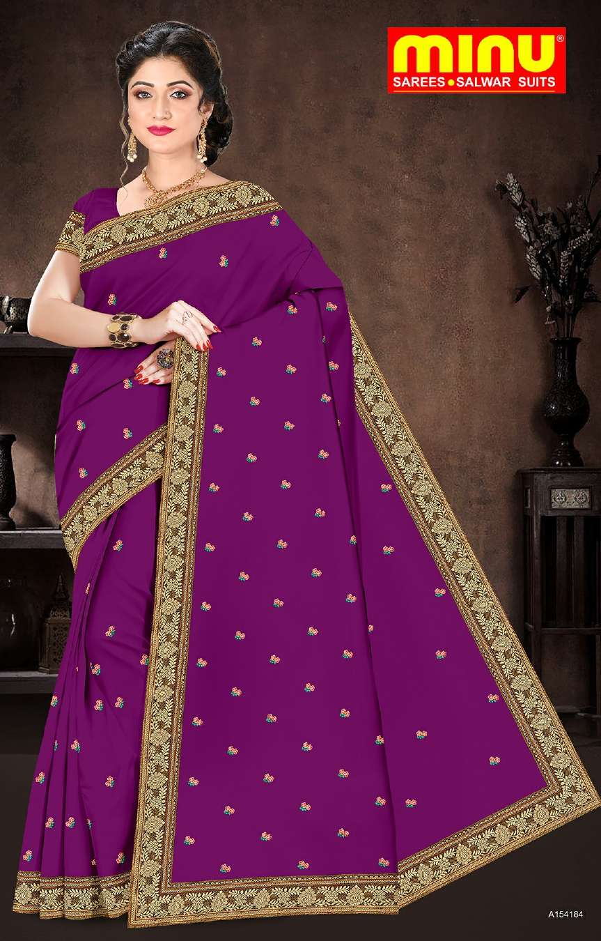 Minu BIG BASKET Cotton Embroidered Saree-8P Catalog