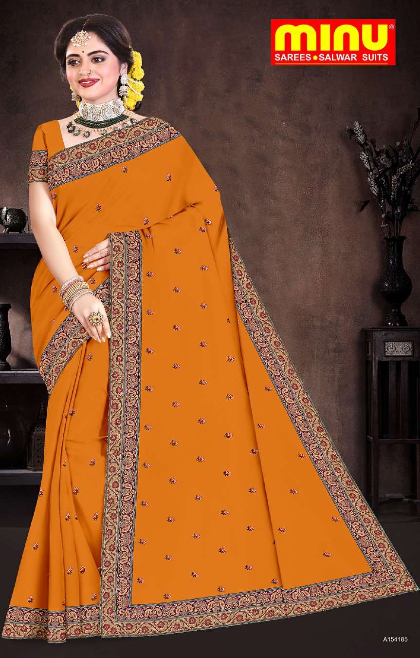 Minu BIG BASKET Cotton Embroidered Saree-8P Catalog