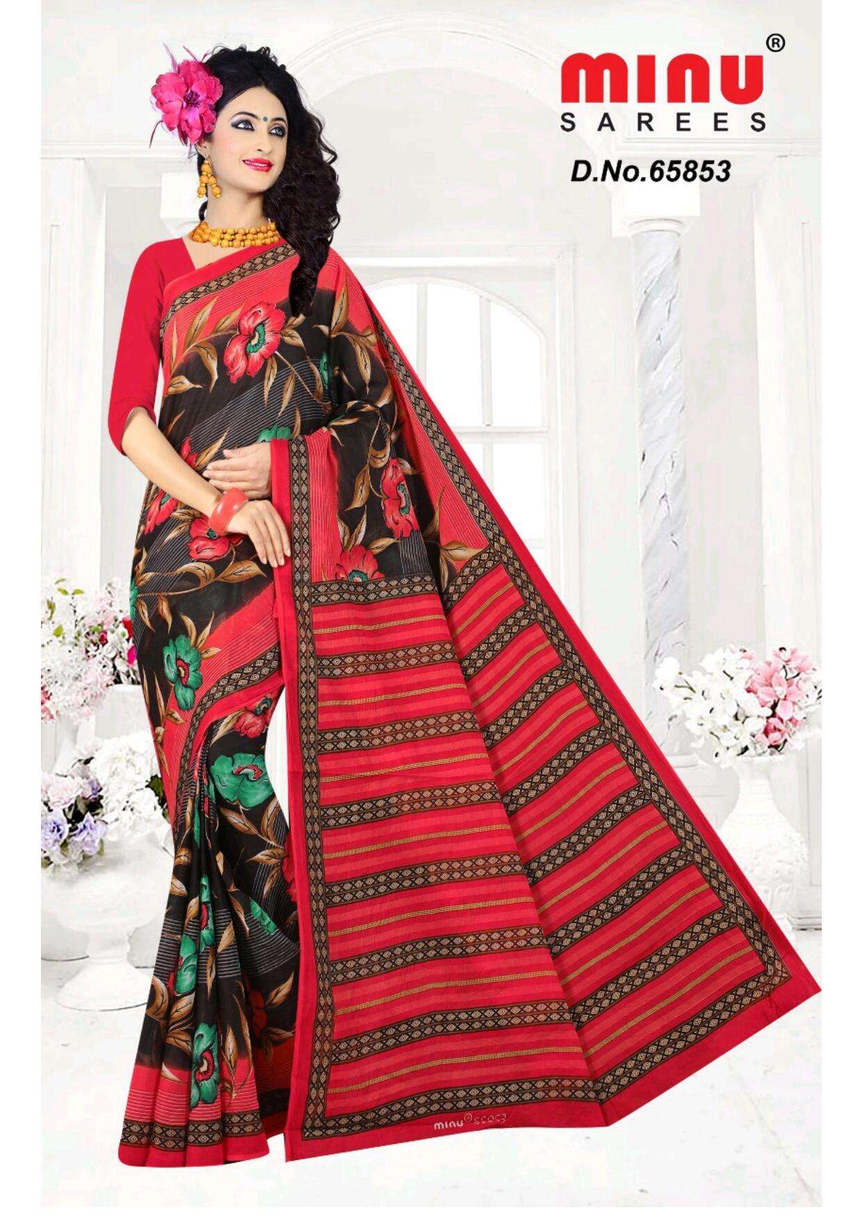 Minu BUNTY Assorted Cotton Saree-4P catalog
