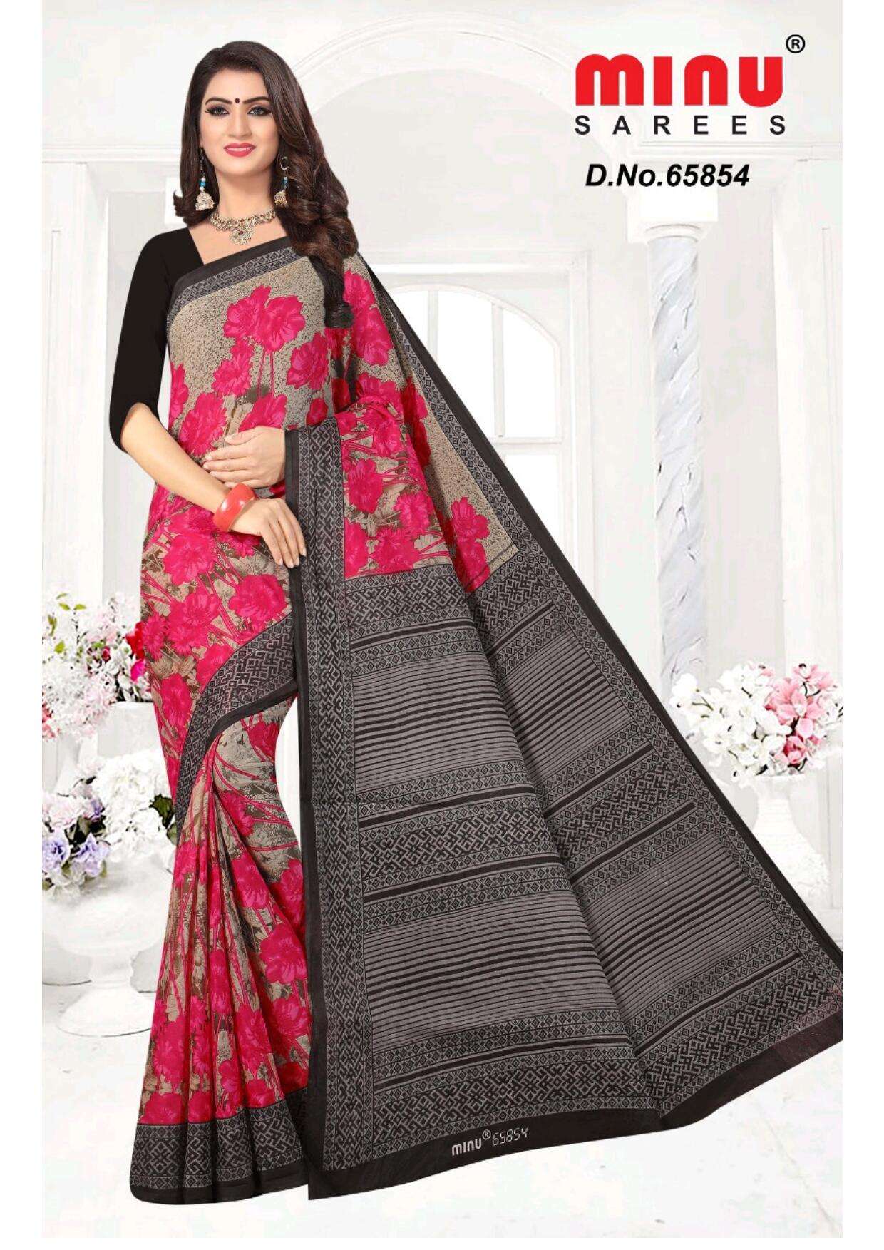 Minu BUNTY Assorted Cotton Saree-4P catalog