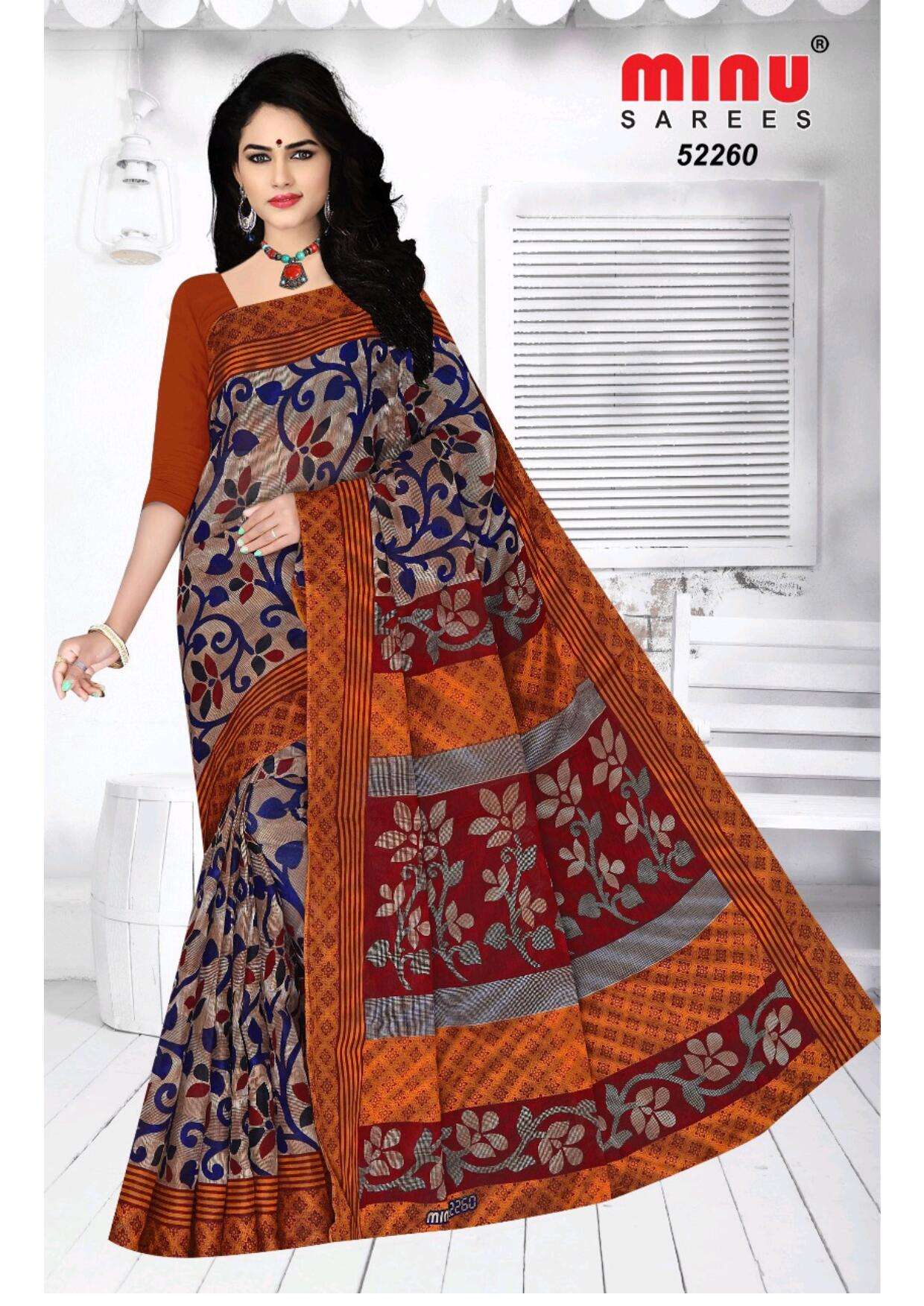 Minu cotton saree wholesale price sale