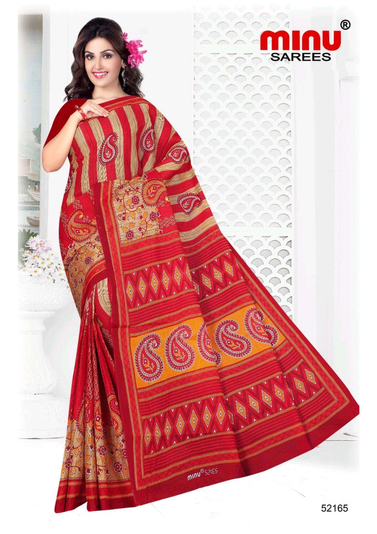 Minu BUNTY Assorted Cotton Saree-4P catalog