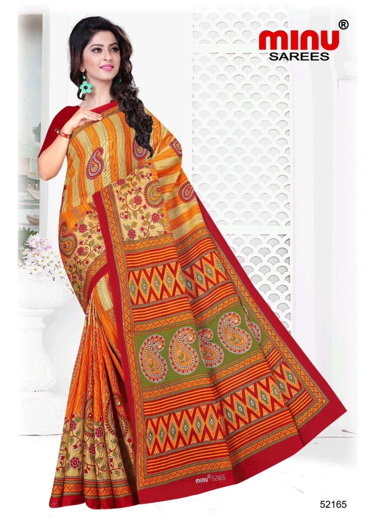 Minu BUNTY Assorted Cotton Saree-4P catalog