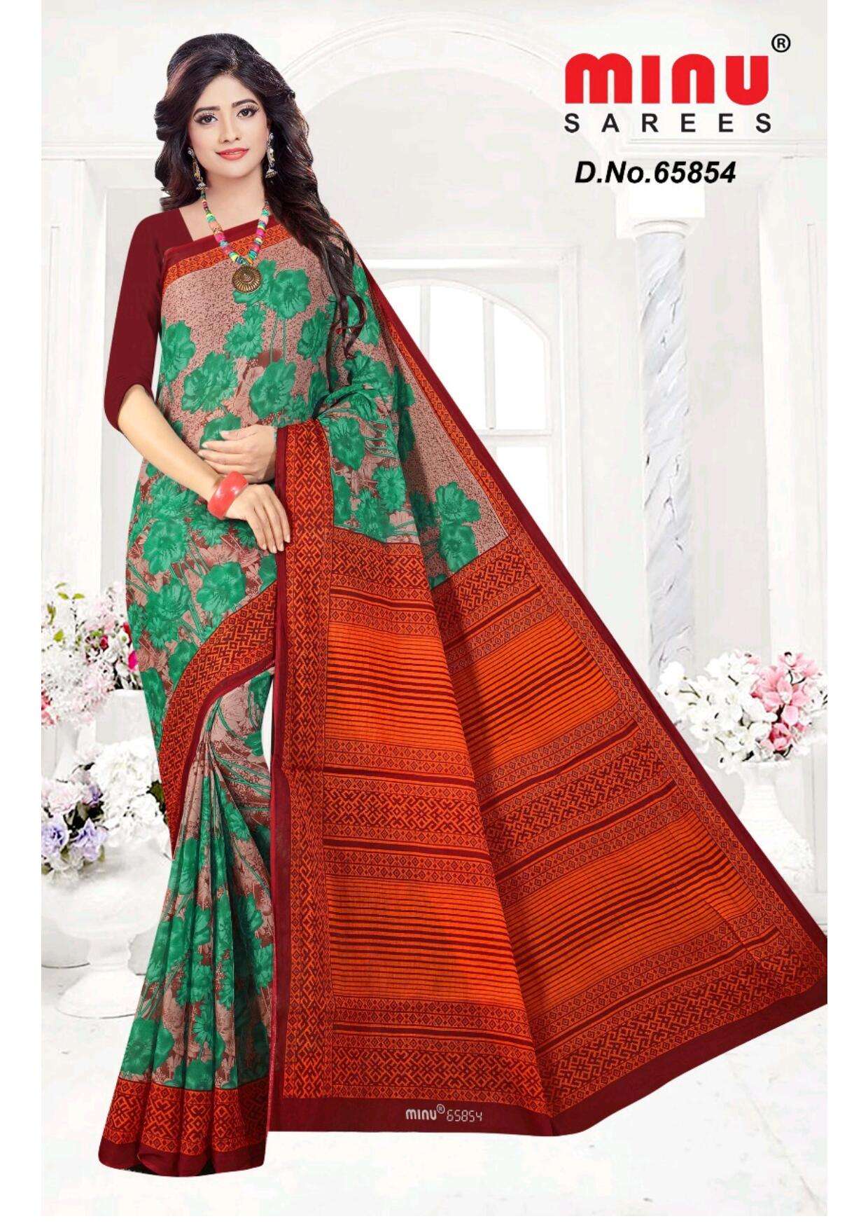 Minu BUNTY Assorted Cotton Saree-4P catalog
