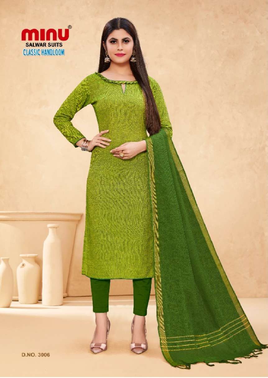 Shop Embroidered Handloom Cotton Suit Set 3723 Online - Women Plus