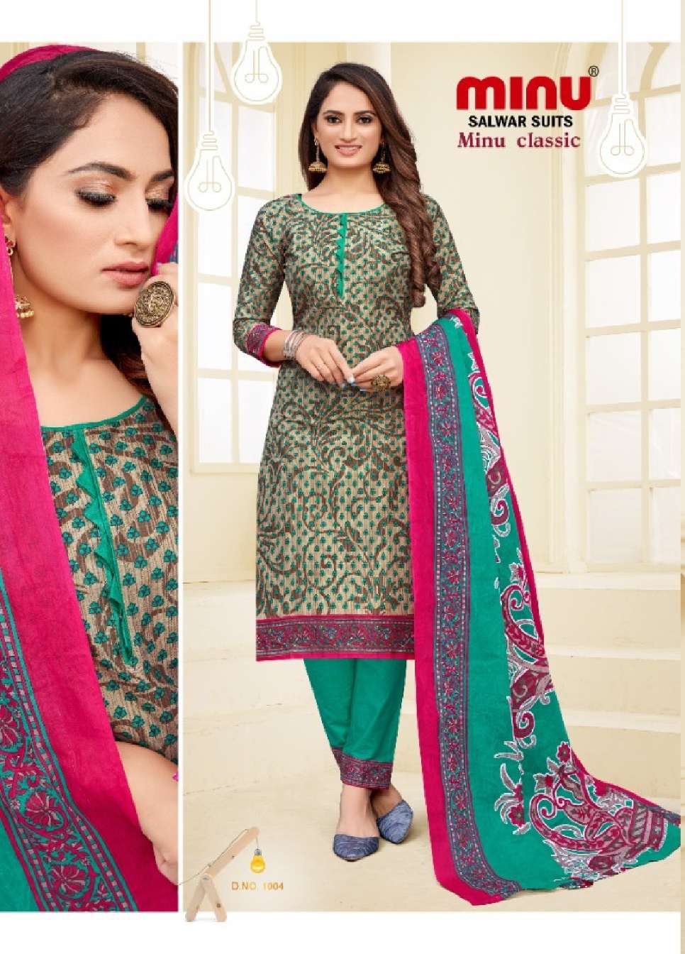 Minu CLASSIC New Cotton Printed Dress Material-8P Catalog
