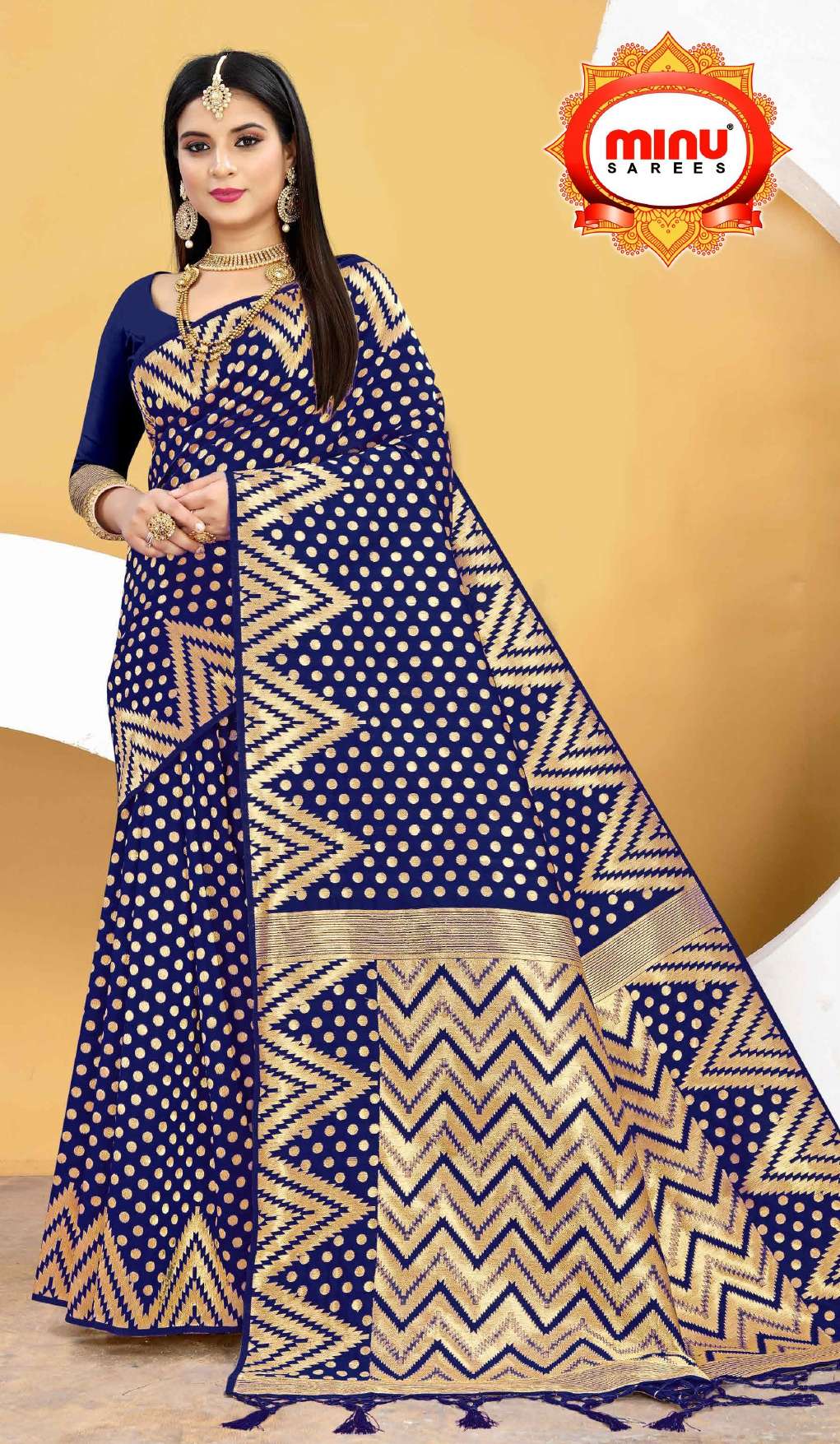 Minu COPPER STYLE VOL-1 Chanderi Silk Saree-8P Catalog