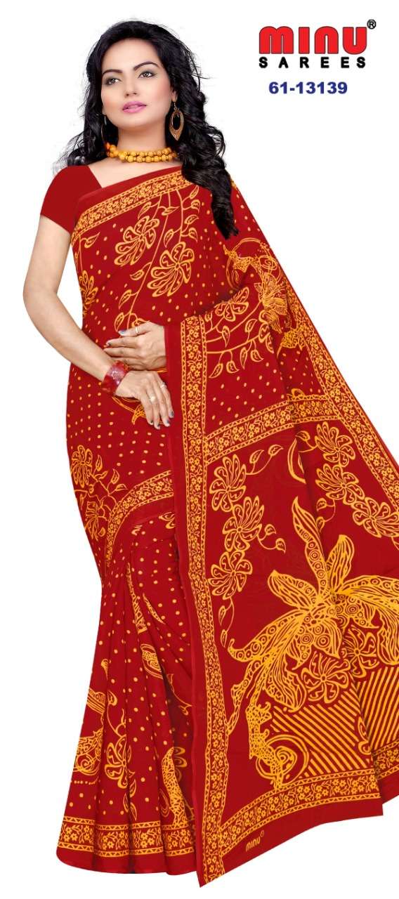 Minu DDLJ LAGAN Assorted Cotton Saree-12P Catalog