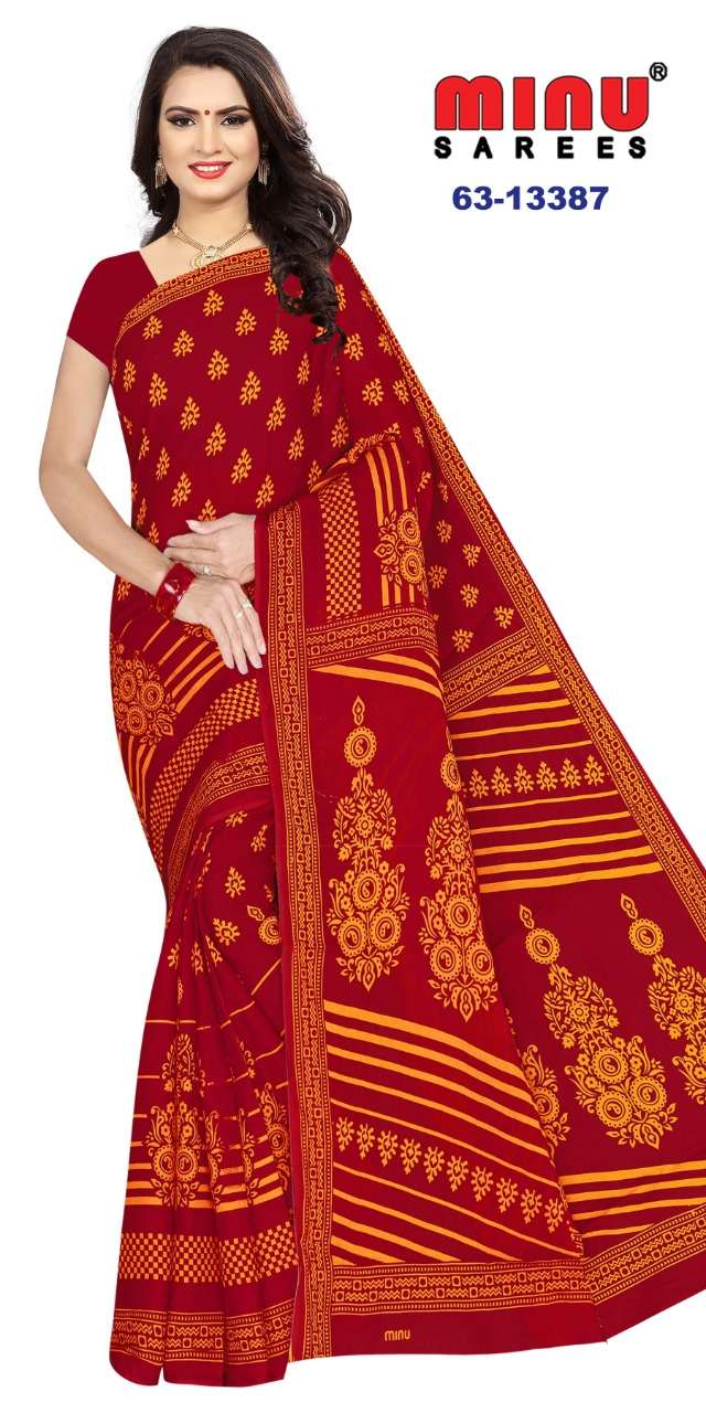 Minu DDLJ LAGAN Assorted Cotton Saree-12P Catalog