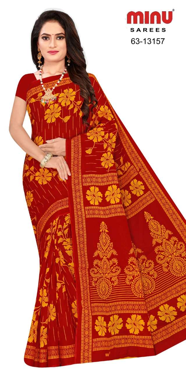 Minu DDLJ LAGAN Assorted Cotton Saree-12P Catalog