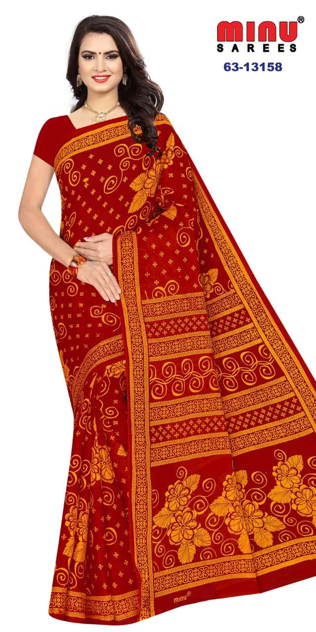 Minu DDLJ LAGAN Assorted Cotton Saree-12P Catalog