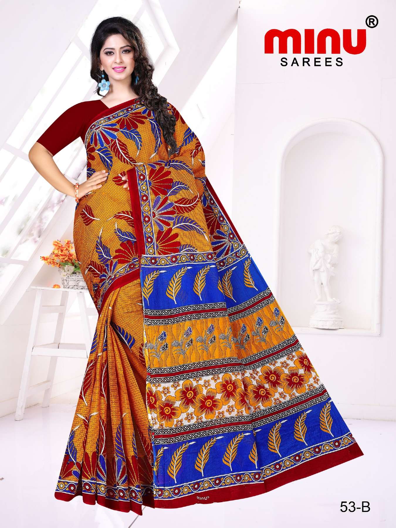 Minu HOWRAH BRIDGE Cotton Saree-15P Catalog