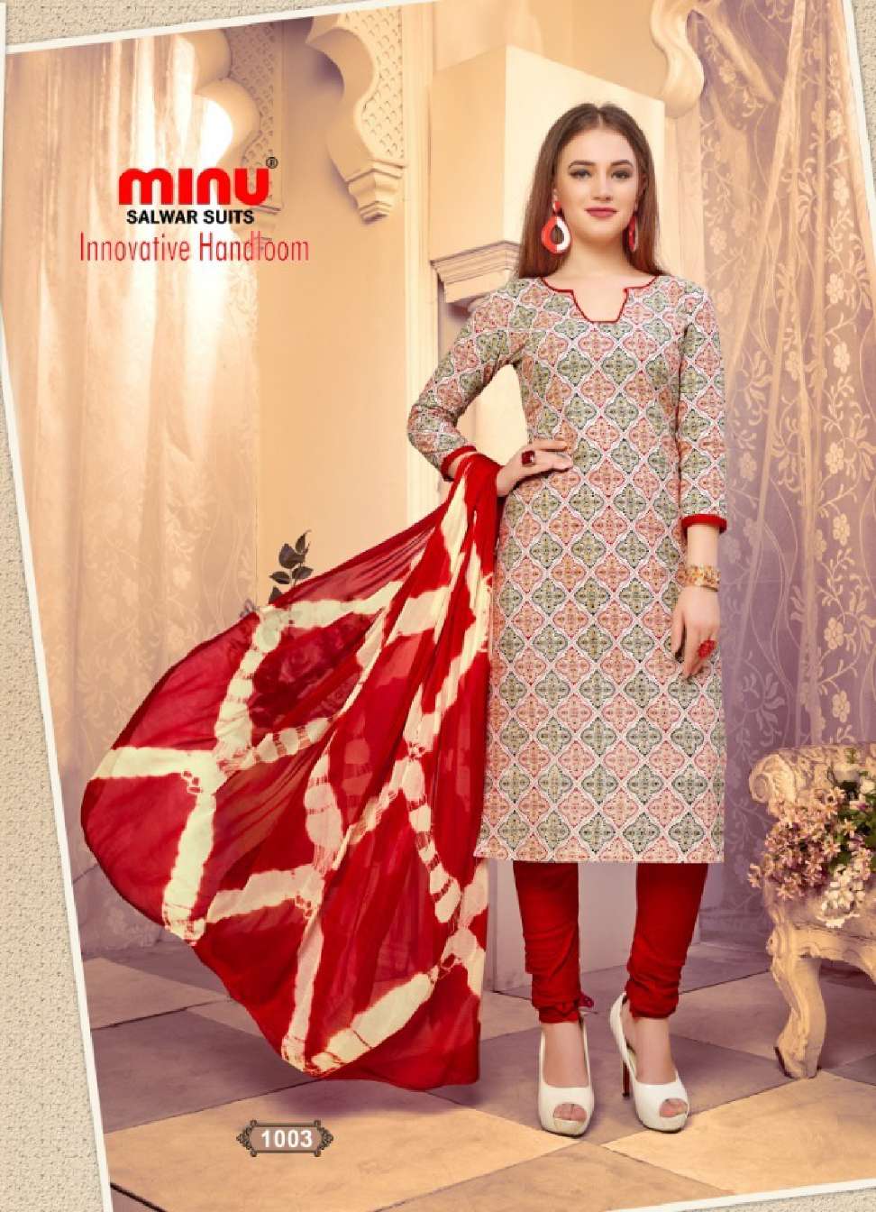 Minu INNOVATIVE HANDLOOM Cotton Printed Dress Material-8P Catalog