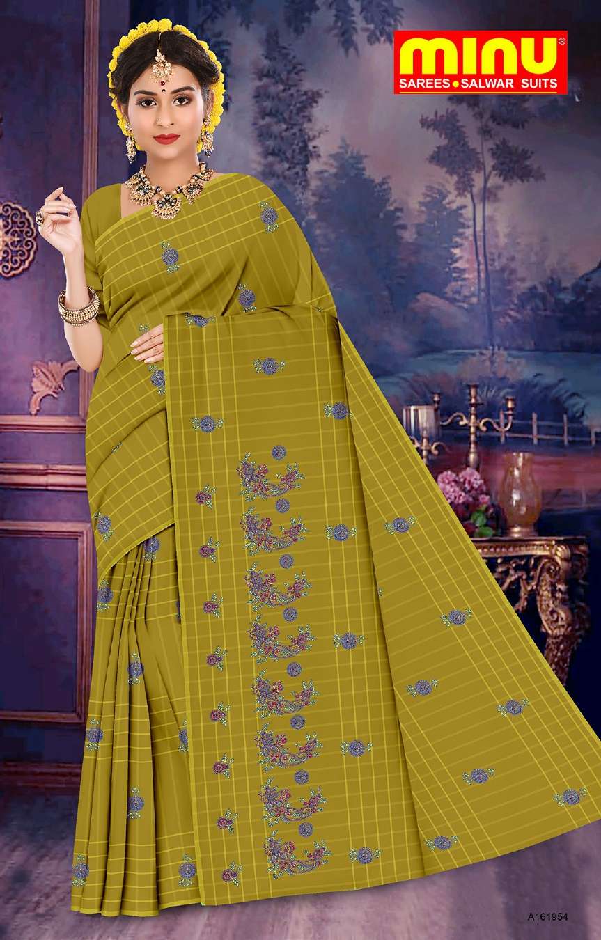 Minu JYOTI Cotton Embroidered Saree-8P Catalog
