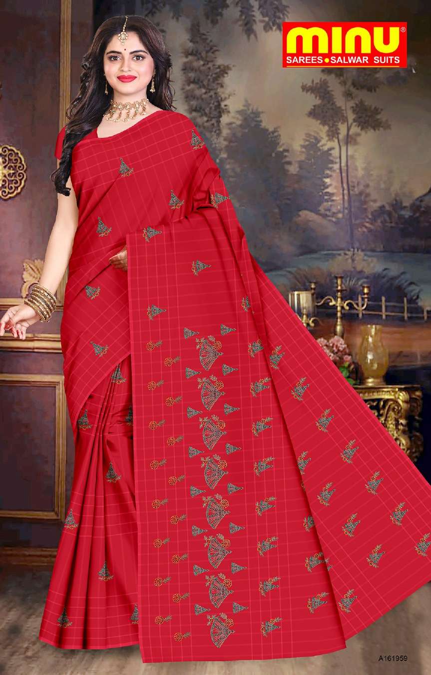 Minu JYOTI Cotton Embroidered Saree-8P Catalog