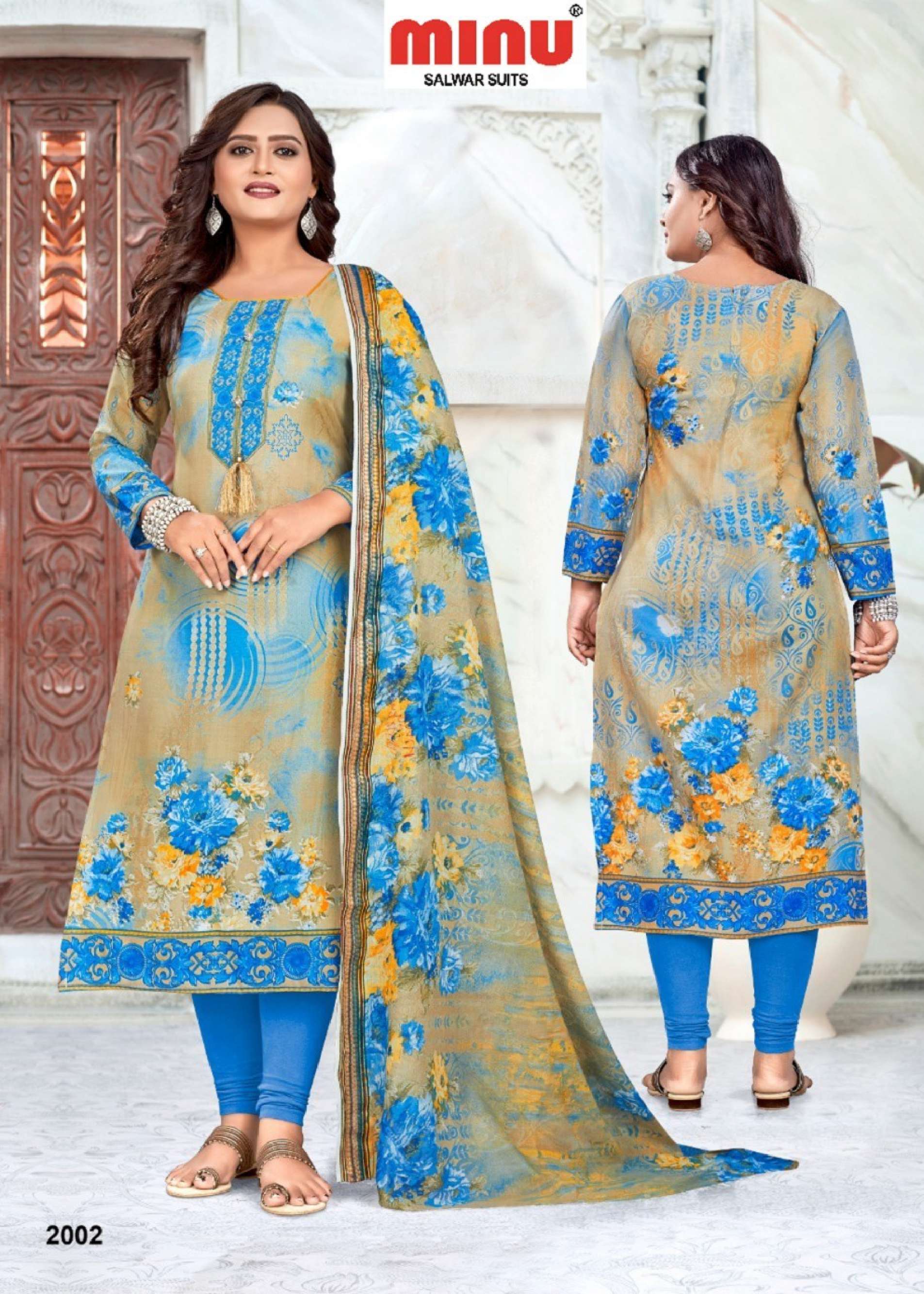 Minu KOHINOOR Vol-2 Cotton Blend Printed Dress Material-12P Catalog