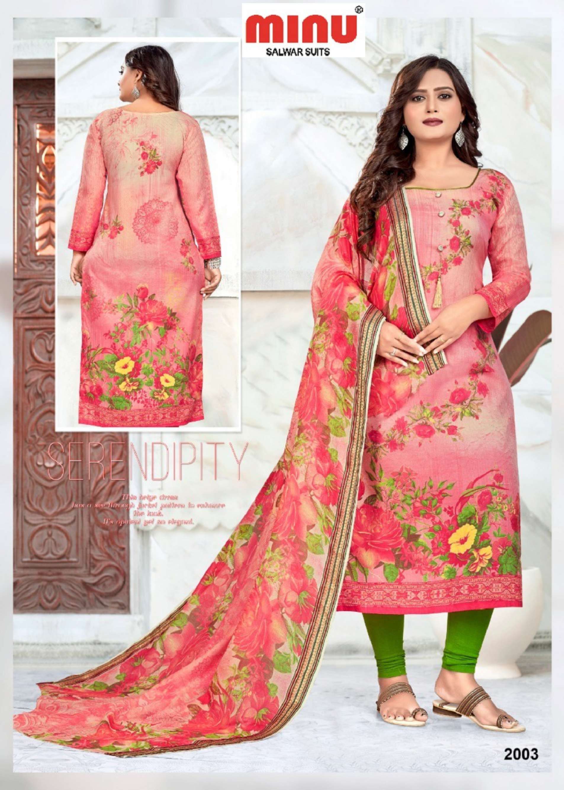 Minu KOHINOOR Vol-2 Cotton Blend Printed Dress Material-12P Catalog