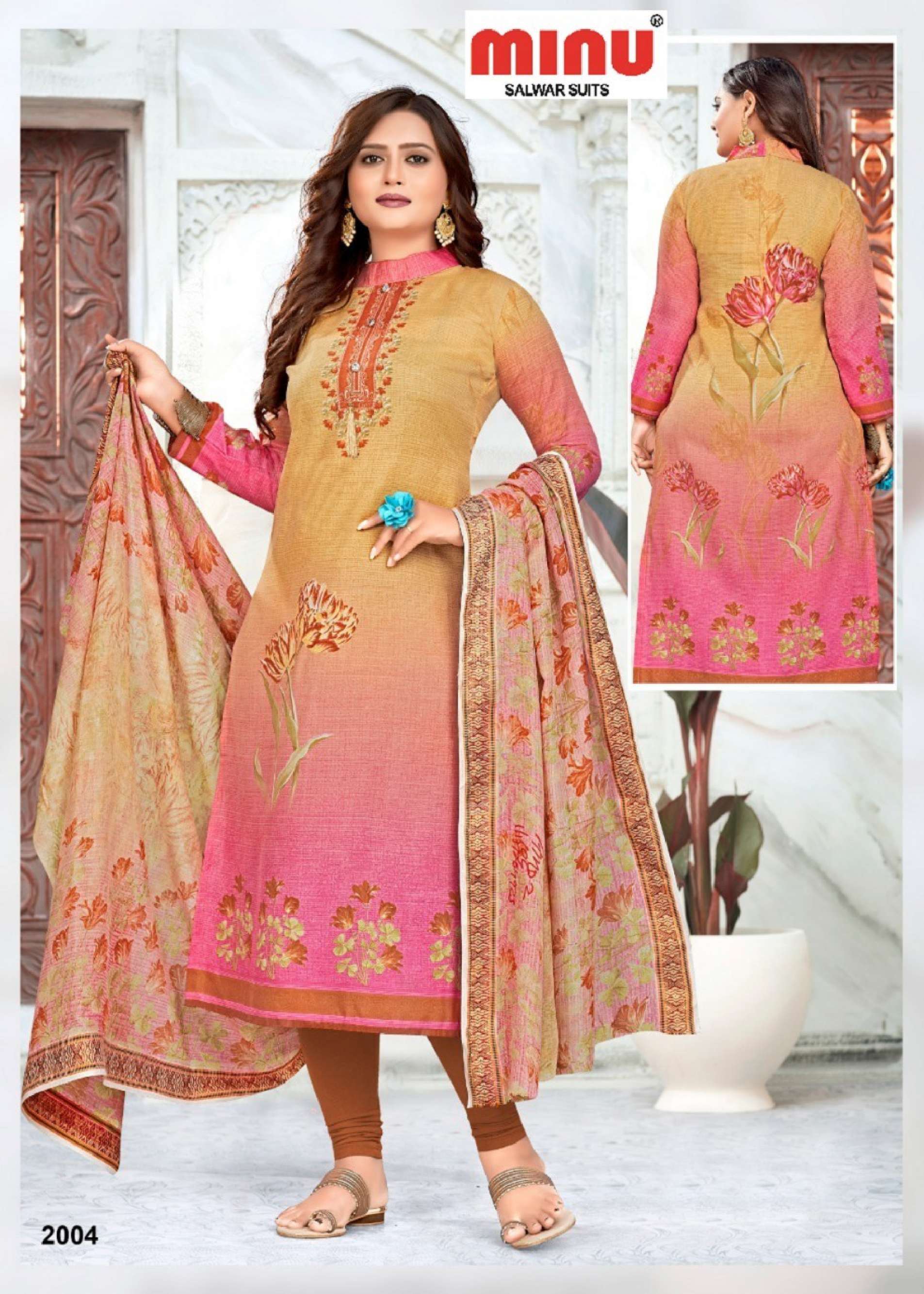 Minu KOHINOOR Vol-2 Cotton Blend Printed Dress Material-12P Catalog