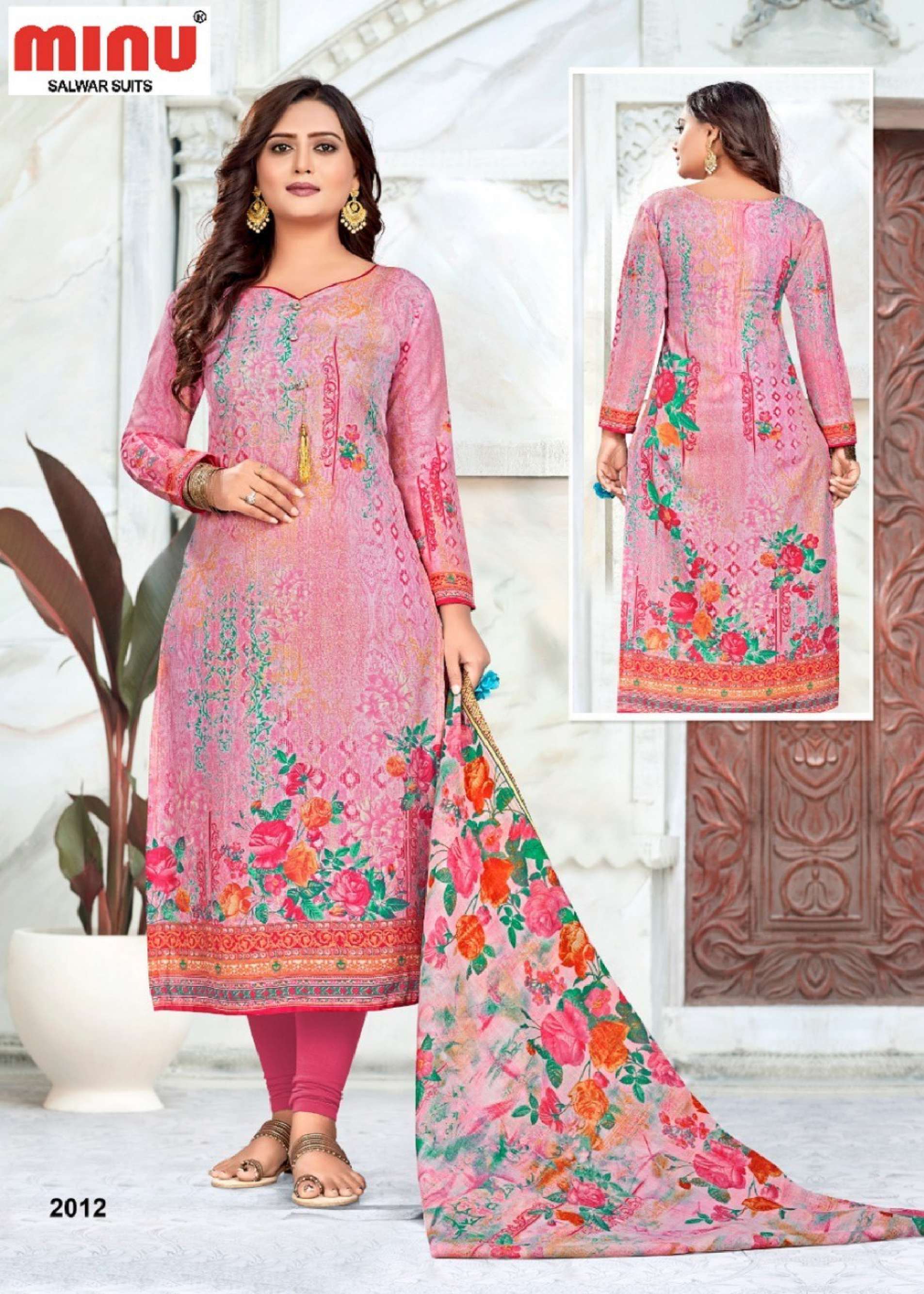 Minu KOHINOOR Vol-2 Cotton Blend Printed Dress Material-12P Catalog