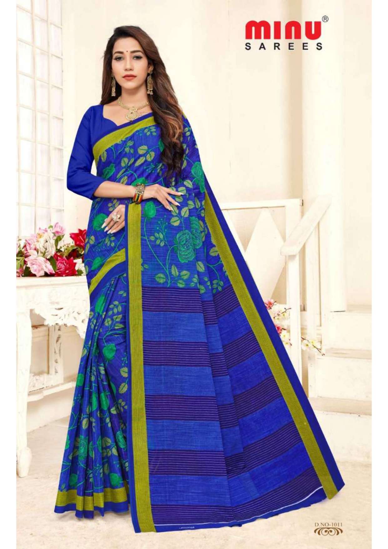 Minu MALANG Cotton Saree-12P Catalog