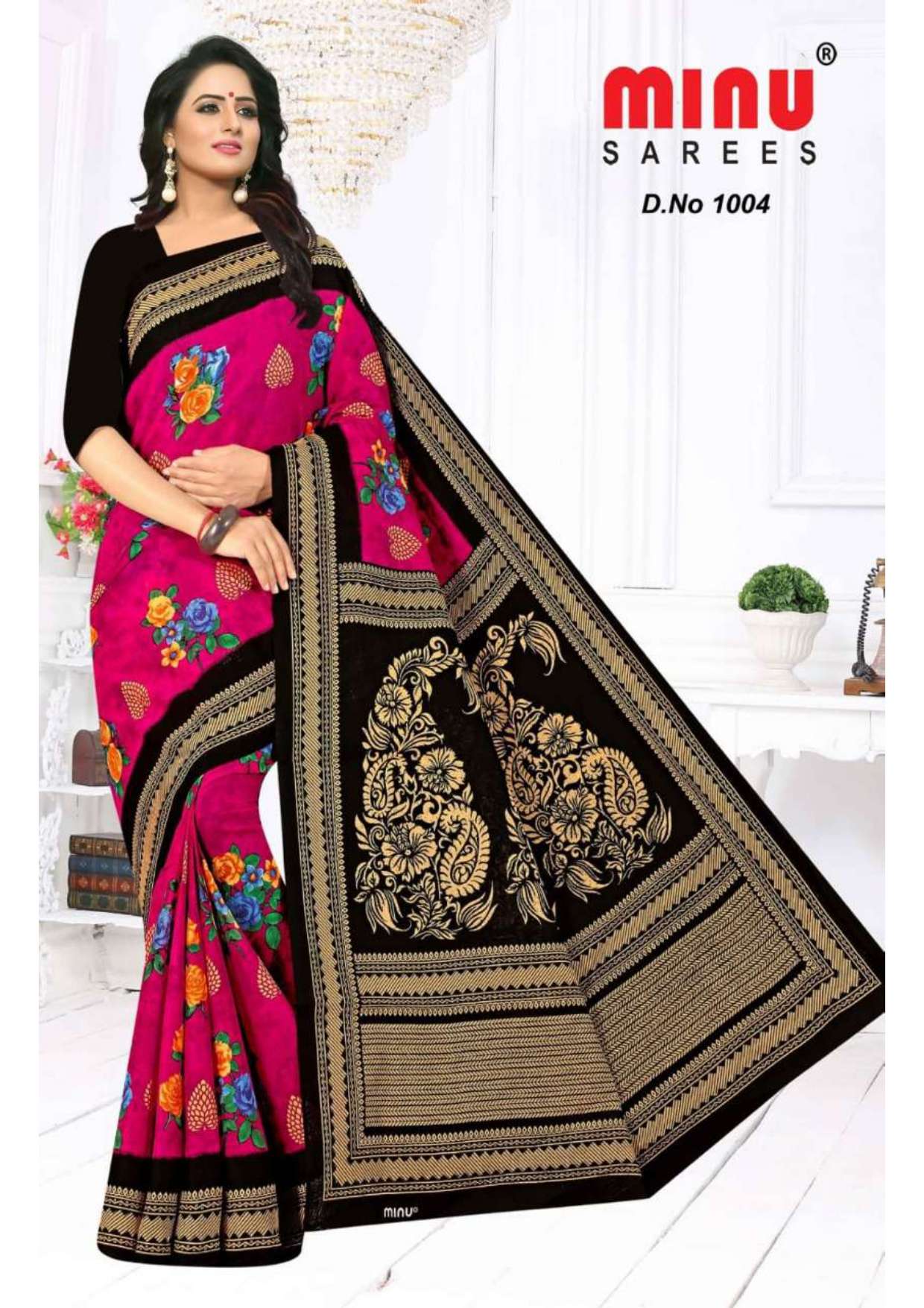 Minu MALANG Cotton Saree-12P Catalog