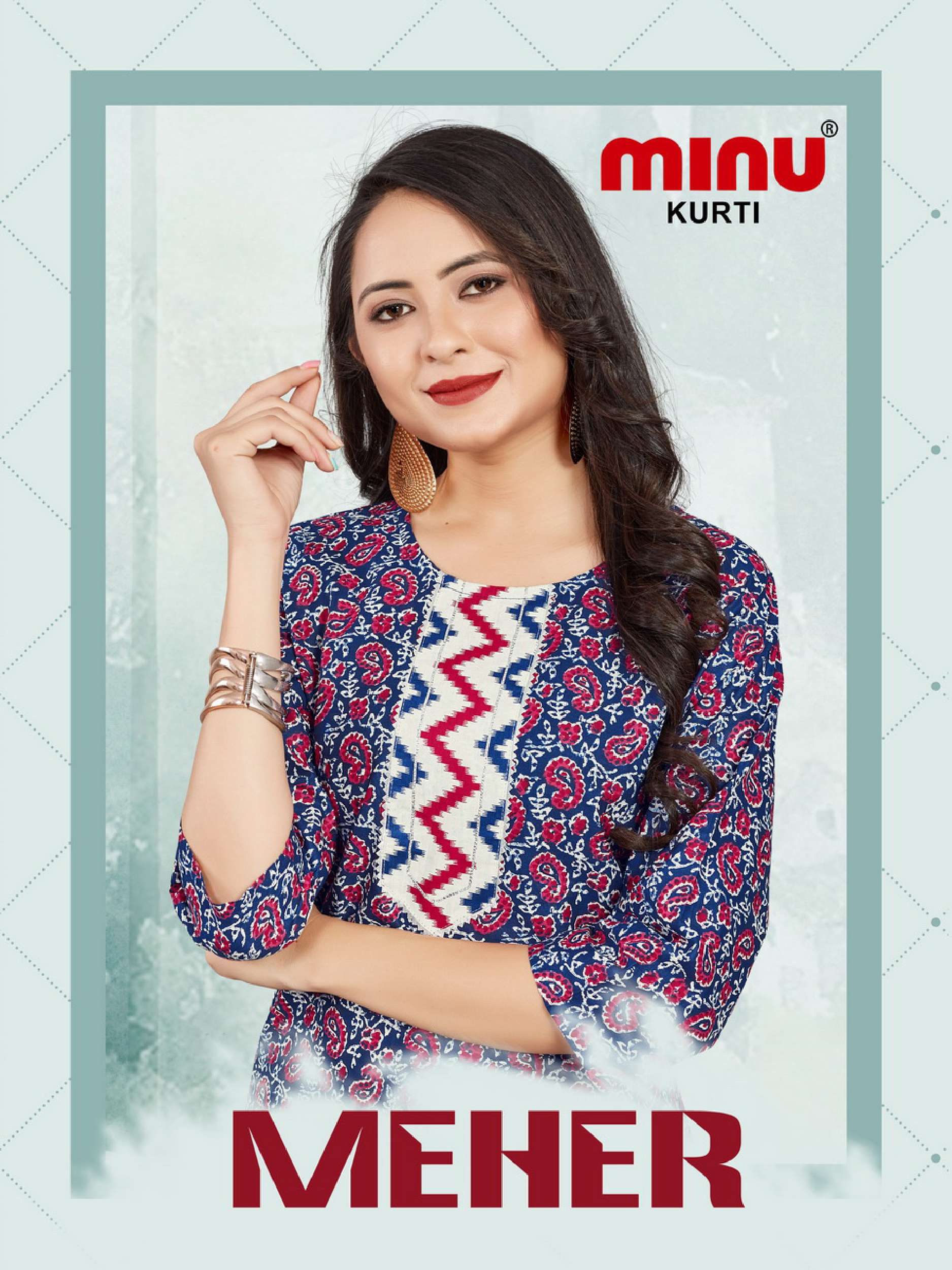 Minu MEHER COMBO Cotton Printed KurtisCombo-10P Catalogue