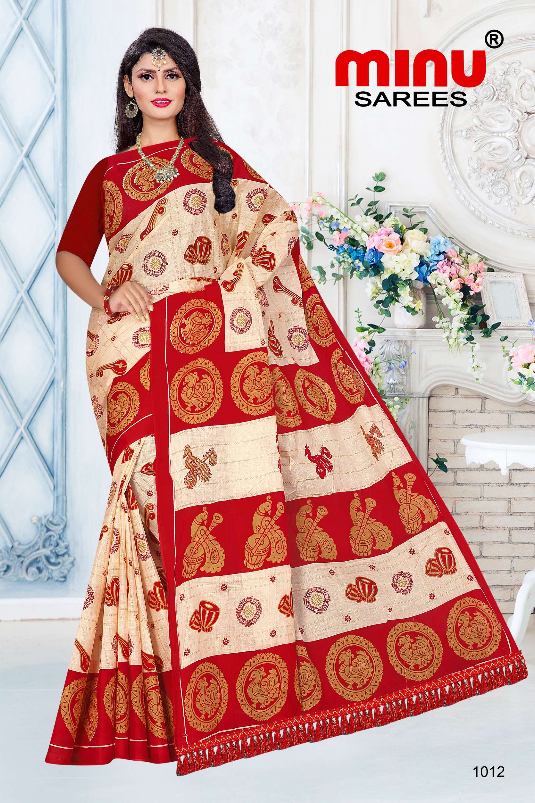 Minu MISS KOLKATA Cotton Printed Saree-12P Catalog