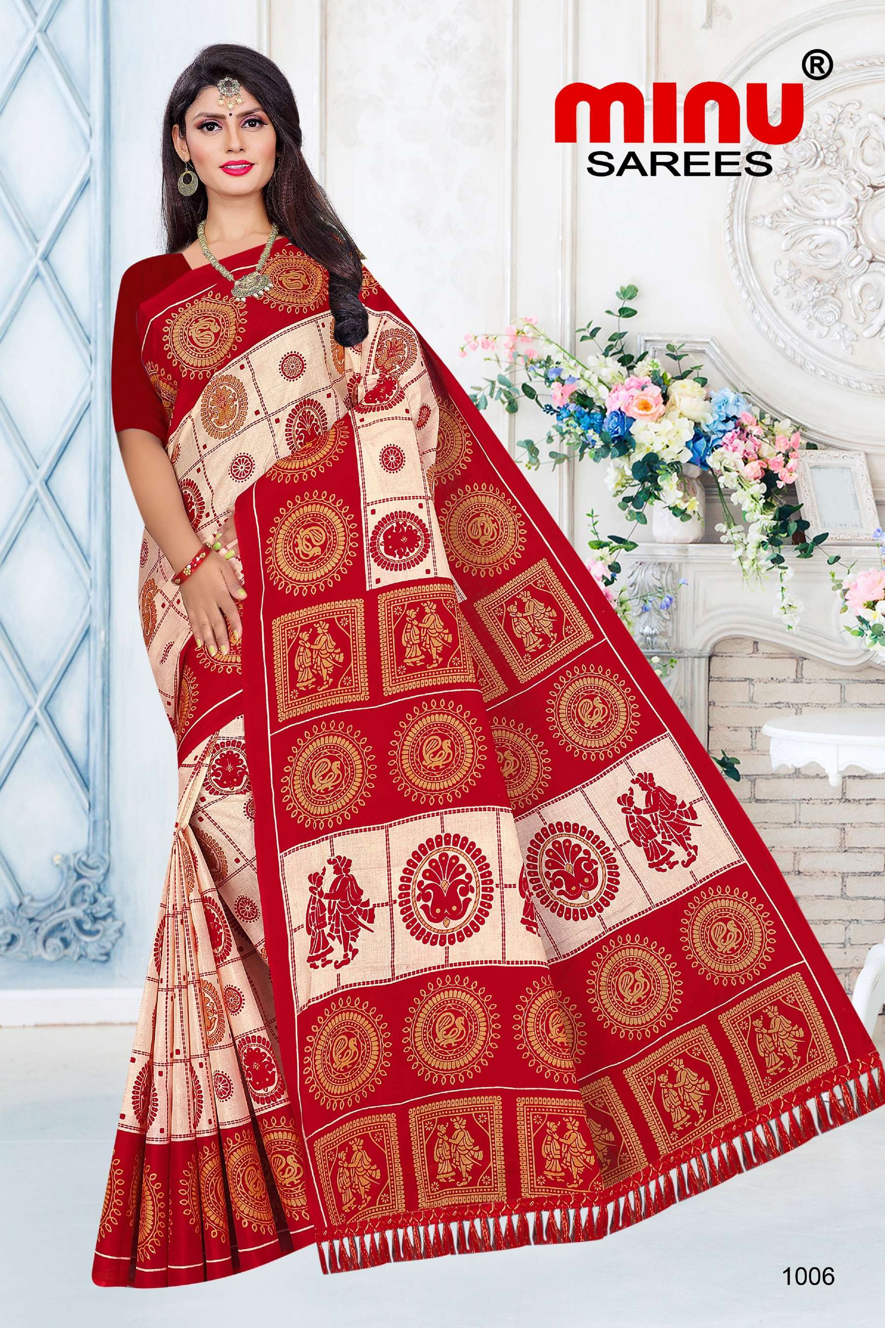 Minu MISS KOLKATA Cotton Printed Saree-12P Catalog