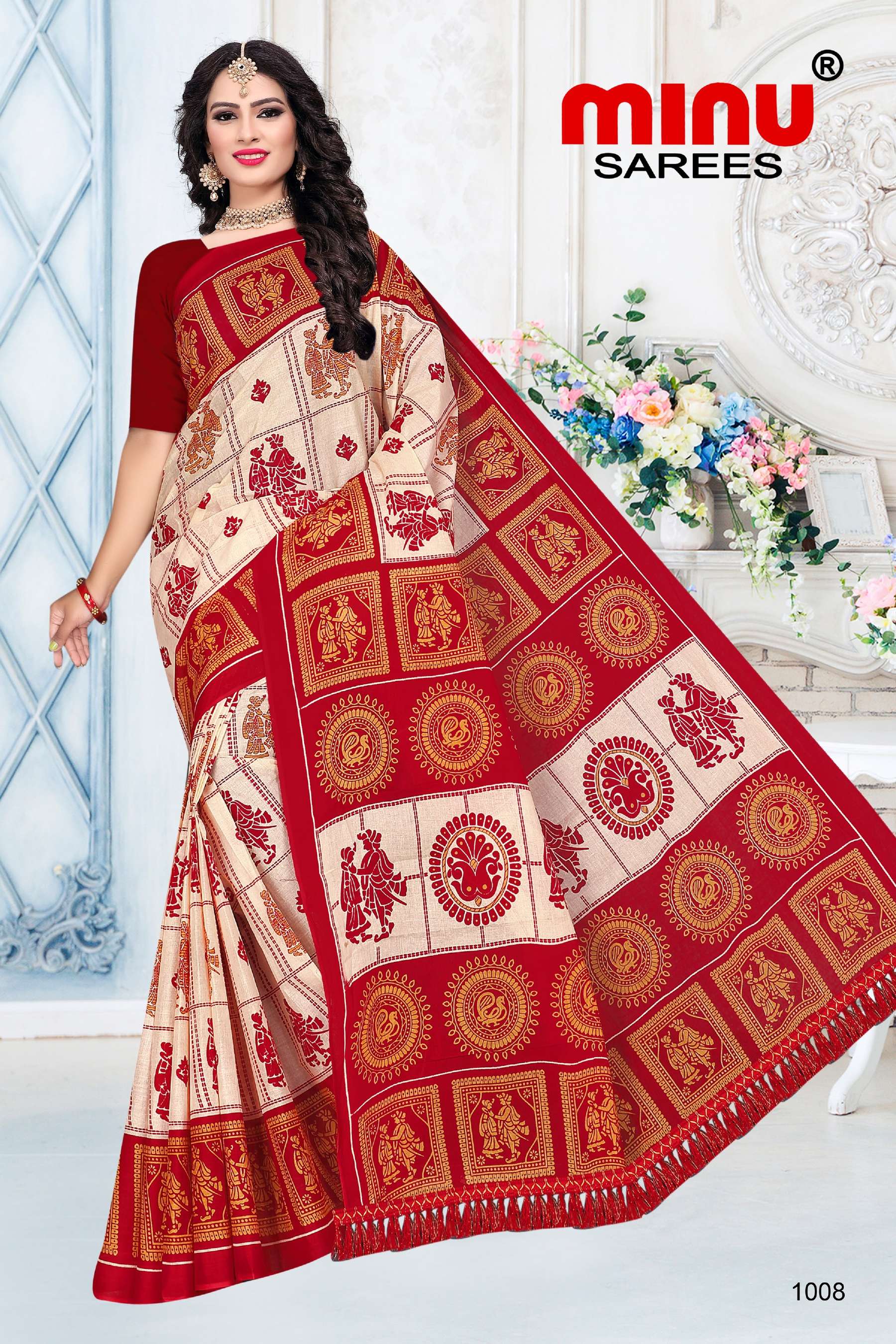 Minu MISS KOLKATA Cotton Printed Saree-12P Catalog