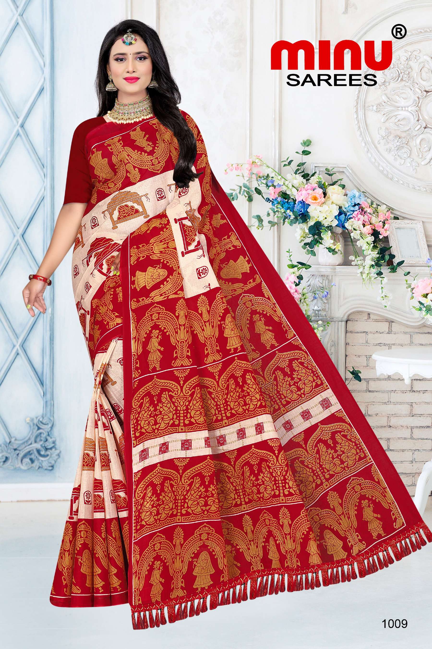 Minu MISS KOLKATA Cotton Printed Saree-12P Catalog