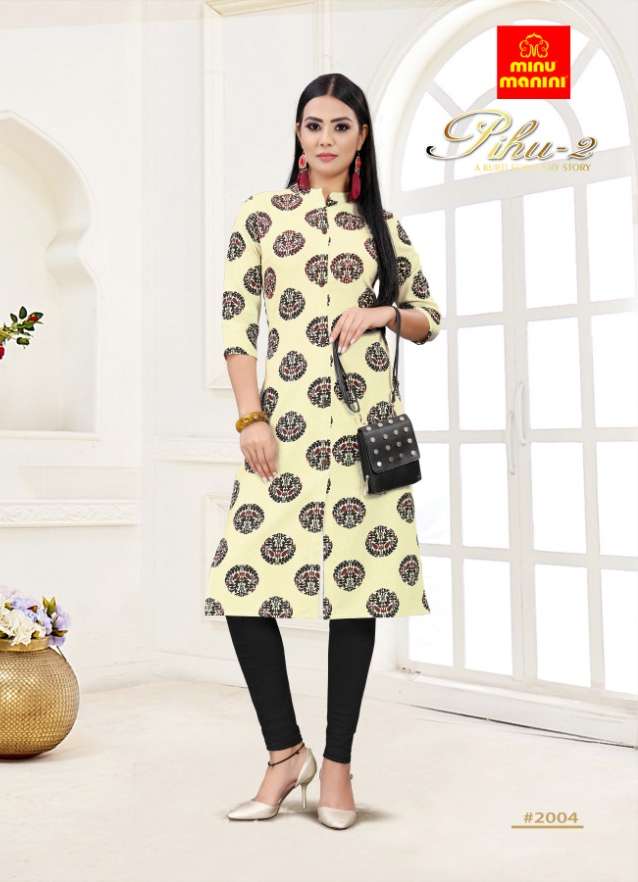 Minu PIHU vol-2 Cotton Kurtis-6P Catalog